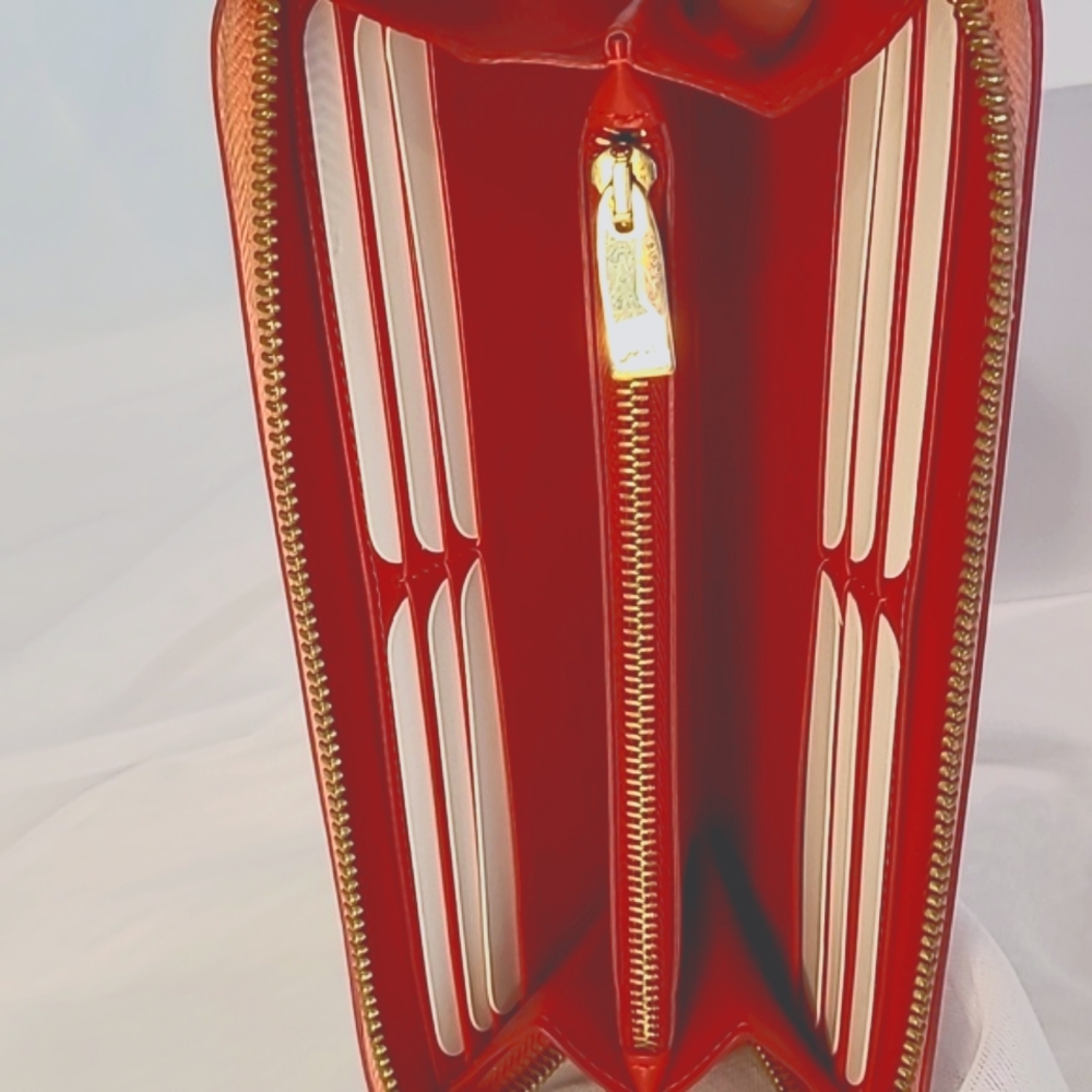 Christian Louboutin Pink Studded Wallet - Picture 7 of 9